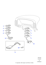 YUG000880PUY - Land Rover Switch - Parking Aid System
