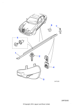 XR825719XXX - Jaguar Body side moulding