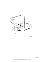 EAC9369 - Jaguar Alternator drive belt