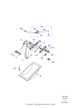 332673 - Land Rover Bracket-spare wheel retention mounting