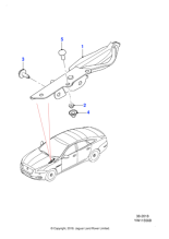 C2D52850 - Jaguar Bonnet hinge