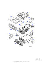 XR81552 - Jaguar Module mounting bracket