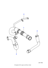 C2D51924 - Jaguar Inter cooler outlet hose