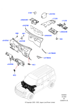 LR129140 - Land Rover Insulator - Instrument Panel