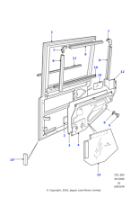 LR027546 - Land Rover Door assembly-rear