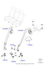 LR075712 - Land Rover Buckle - Seat Belt