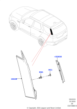 LR083116 - Land Rover Finisher - Outer - Pillar