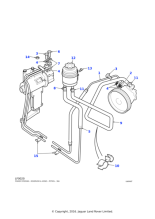 ANR6223 - Land Rover Reservoir assembly power assisted steering fluid