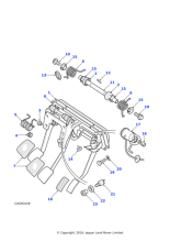 ANR4961 - Land Rover Pedal & bracket assembly brake/clutch/accelerator