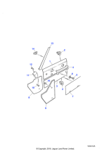 391292 - Land Rover Bracket-cable choke