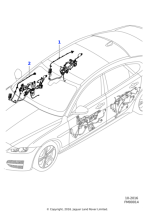 T2H20875 - Jaguar Driver's door harness
