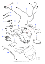 C2D6317 - Jaguar Fuel hose