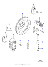 C2P15994 - Jaguar Brake pad set