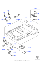 LR030686 - Land Rover Sunvisor