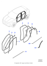 J9C2919 - Jaguar Aperture seal