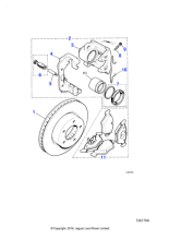 MXD1513DA - Jaguar Brake caliper