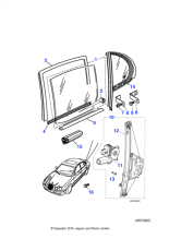 XR82541 - Jaguar Door waist seal