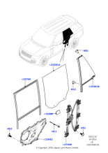 LR065500 - Land Rover Glass - Rear Door
