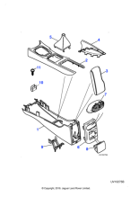 XR834469NED - Jaguar Console finisher panel