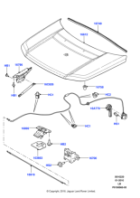 LR002367 - Land Rover Lever - Bonnet Release