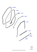 LR137282 - Land Rover Weatherstrip - Door Belt