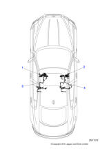 C2Z8601 - Jaguar Passenger seat harness