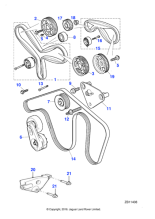 JDE7907 - Jaguar Hexagonal head flanged bolt