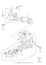 LR004641 - Land Rover Hose - Water Outlet