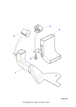 XR825028 - Jaguar Alternator cooling duct