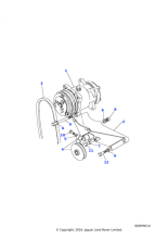 611612 - Land Rover Belt-polyvee alternator
