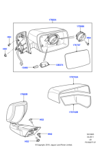 LR017084 - Land Rover Glass - Door Mirror