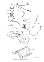 C2Z11118 - Jaguar Fuel tank