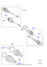 LR047293 - Land Rover Shaft - Front Axle