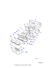BCC7596 - Jaguar Bulkhead insulation pad