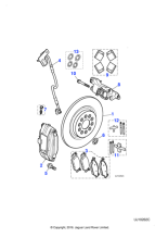C2C8348 - Jaguar Brake pad kit