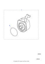 AJ87654 - Jaguar Oil cooler