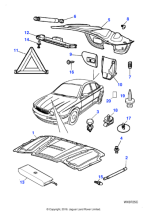 C2S44059 - Jaguar Bonnet liner