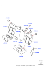 LR131831 - Land Rover Cover - Seat Back Latch