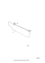 BD47641PA - Jaguar Sunvisor