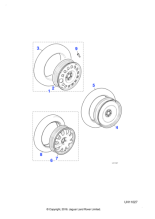 XR852810 - Jaguar Space saver wheel and tyre