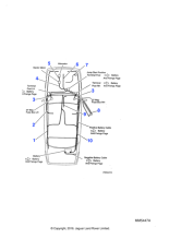 DBC12023 - Jaguar Battery post/fusebox link harness