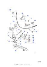 MND5150BA - Jaguar Handbrake cable