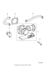 XR831725E - Jaguar Throttle housing