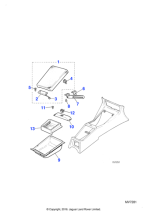 BEC4427AEM - Jaguar Console armrest/lid