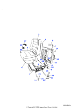 BTR2340SUA - Land Rover Cover assembly-front seat cushion