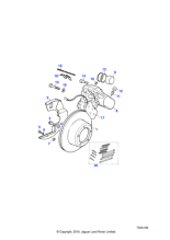 AEU1718 - Land Rover Caliper assembly-front brake