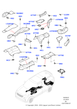 LR083679 - Land Rover HEATSHIELD - UNDERBODY SPARE TYRE