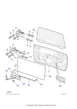 ALR9930 - Land Rover Hinge assembly-rear door