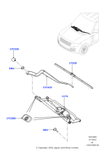 LR113393 - Land Rover WIPER MOTOR AND MECHANISM