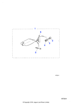 BCC4404AEM - Jaguar Seat squab armrest
